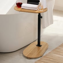 Lisbon Bamboo & Steel Side Table