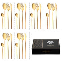 24 Piece Mari Stainless Steel Cutlery Set