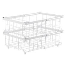 Palermo Adjustable Freezer Storage Baskets (Set of 2)