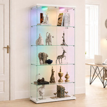 Lirra 5 Tier Display Cabinet with LED