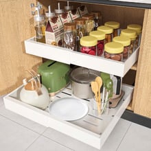 Elodie Pull-Out Extendable Steel Cabinet Tray