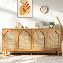 Amira 4 Door Rattan Sideboard