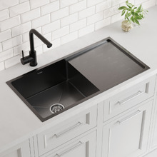 Aysel 870mm Single Kitchen Sink with Drainer