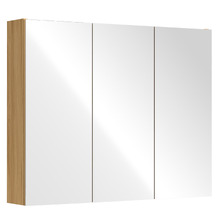Sofie Light Wood Mirrored Shaving Cabinet
