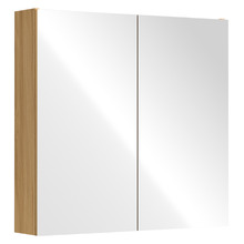 Sofie 600mm Light Wood Mirrored Shaving Cabinet