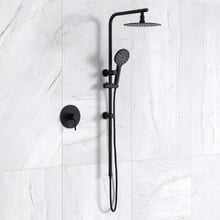Lia 250mm Round Twin Shower Mixer Set