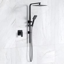 Lia 250mm Square Twin Shower Mixer Set