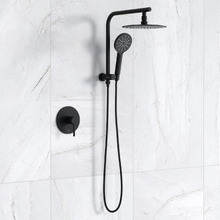 Declan Round Short Twin Shower Mixer Set