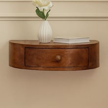 Hailee Mango Wood Wall-Mounted Bedside Table