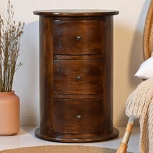 Feline Mango Wood Bedside Table