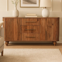 Grigory 3 Drawer 2 Door Mango Wood Sideboard