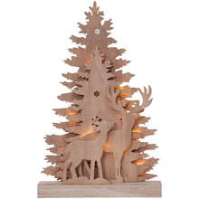 Tree & Reindeers Ornament with LED