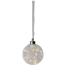 Battery Operated LED Glass Bauble