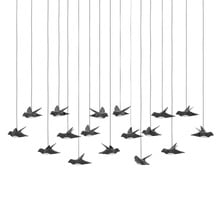 Paratebueno Steel 17 Birds LED Linear Pendant