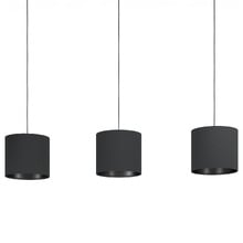 Balnario 3 Light Steel & Cotton Pendant