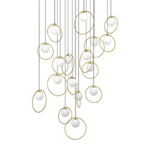 Round Portocolom 17 Light LED Pendant