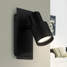 Davida II Steel Adjustable Wall Spotlight