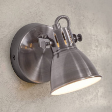 Seras Steel Adjustable Wall Spotlight