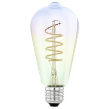 Elvo E27 Drop Warm White 4W Rainbow LED Filament Bulb