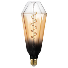 Morrie E27 Tubular Warm White 4W Brown 10cm LED Filament Bulb