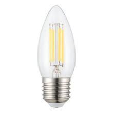 Flik E27 Clear Candle 4W Dimmable LED Filament Bulb