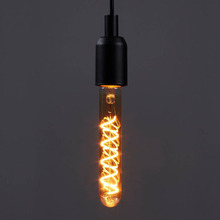 Quasar E27 Tubular 4W Amber 18.5cm LED Filament Bulb