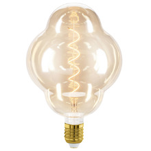 Laurelle E27 Fancy Round 4W 15cm LED Vintage Filament Bulb