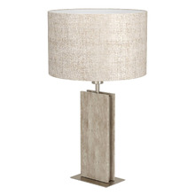 Belesar Steel & Travertine Table Lamp