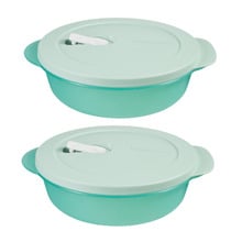 Microwavable 825ml Round Food Storage Containers (Set of 2)