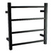 Square Stainless Steel 4 Bar Electric Heated Towel Rack | Temple & Webster