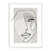 White Framed Paper Print