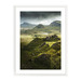 White Framed Paper Print