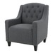 Furniture Market Dark Grey Lakewood Fabric Armchair & Reviews | Temple ...