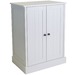 In Home Furniture Style White Hamptons Double Door Cupboard & Reviews ...