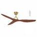Walnut & Antique Brass