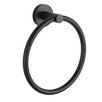 Euro Black Wall Mounted Hand Towel Ring