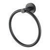 Euro Black Wall Mounted Hand Towel Ring