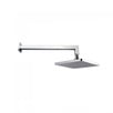 Eva Square 200mm Matte Black Shower Arm & Head