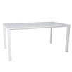 White Kos Aluminium Outdoor Dining Table