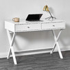 White Twin Lakes 2 Drawer Desk