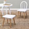 Kids' White & Natural Isla Chairs