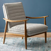 Grey Aldric Upholstered Armchair