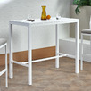 White Kos Rectangular Aluminium Outdoor Bar Table