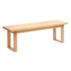 Natural Ski-Leg Dining Bench