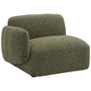 Forest Green Moab Left Corner Lounge Chair