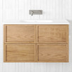 Cali 900mm Wall Hung Single Vanity with Integrated Basin
