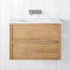Cali 750mm Wall Hung Single Vanity with Integrated Basin