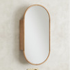 Bronte 450mm Pill Mirrored Shaving Cabinet