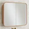Bronte 900mm Rectangle Mirrored Shaving Cabinet