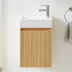 Panama 400mm Wall Hung Small Space Single Vanity with Integrated Basin